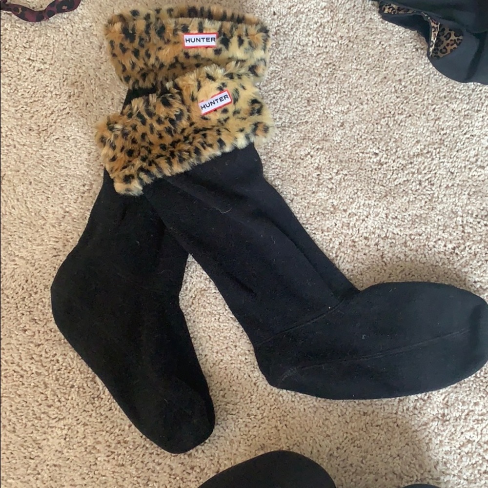 Leopard hunter boot socks